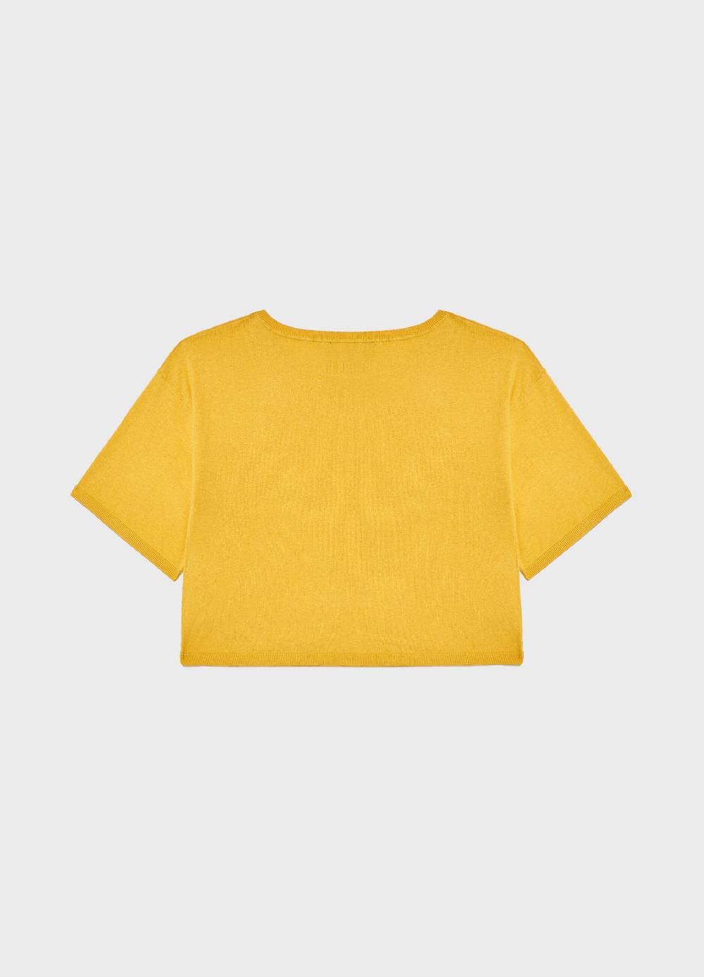 LES COPAINSMaglia tricot a maniche corte in seta e cotone Hotsell