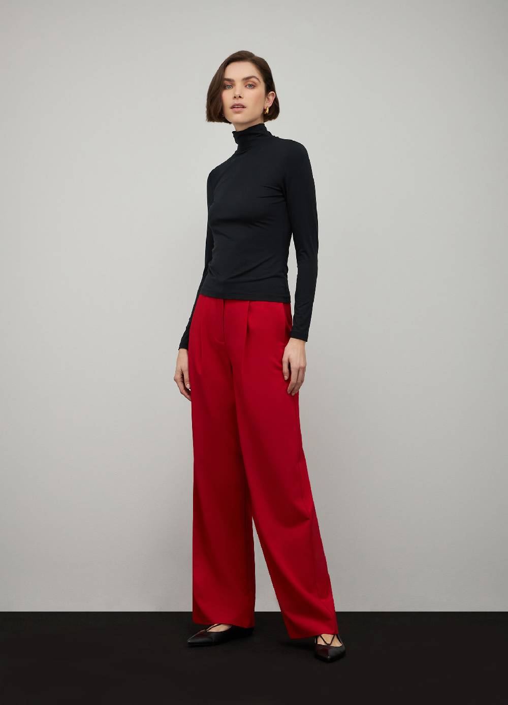 LES COPAINSDolcevita a manica lunga in tessuto stretch Vendita Calda