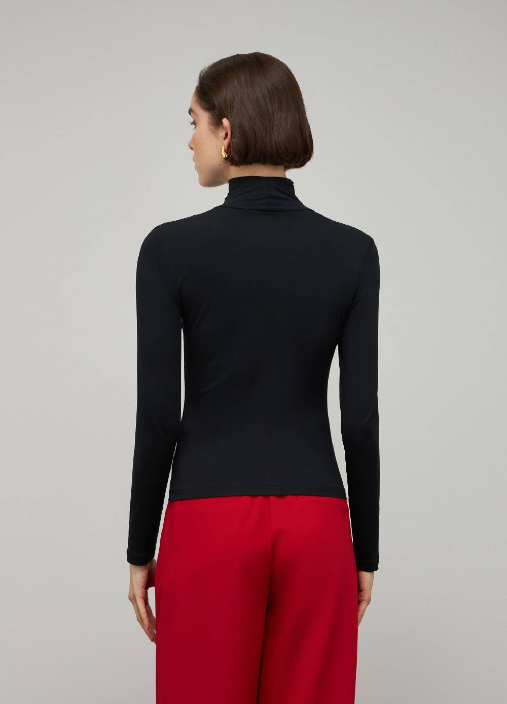 LES COPAINSDolcevita a manica lunga in tessuto stretch Vendita Calda