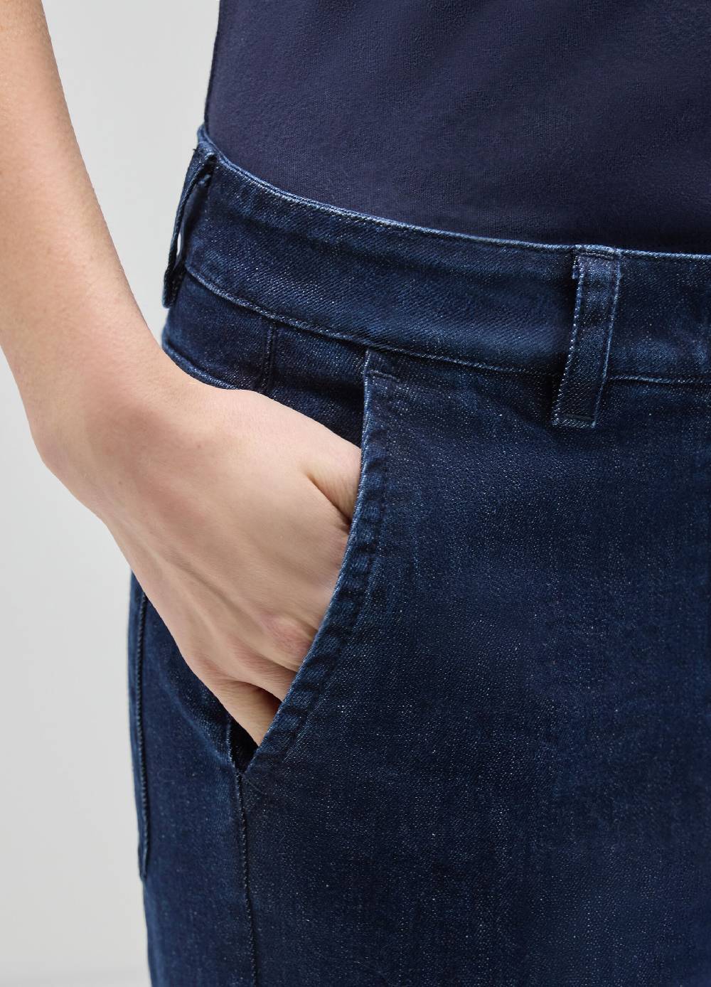 LES COPAINSDenim flare in cotone stretch Vendite Flash