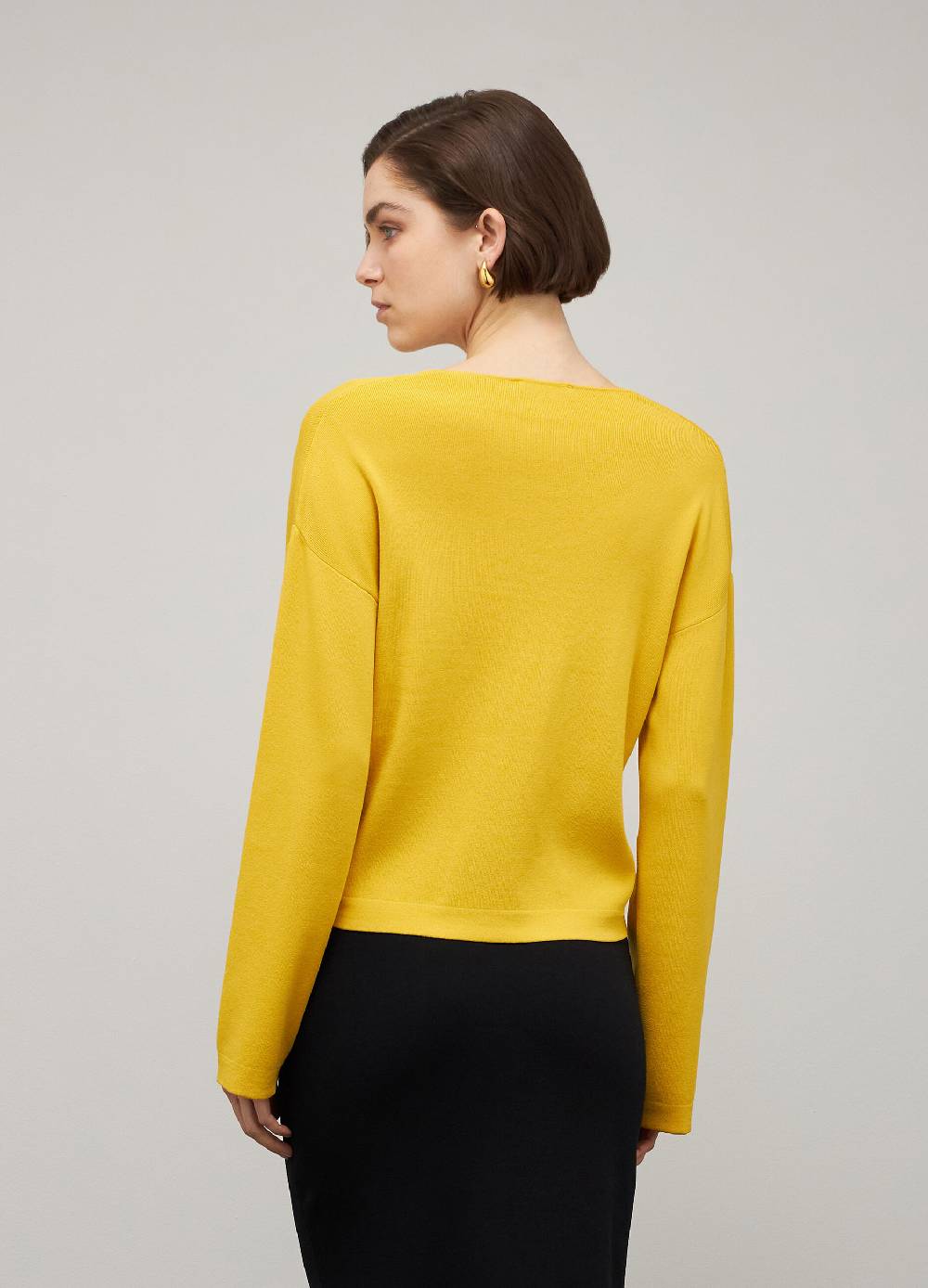 LES COPAINSMaglia tricot con scollo a V in misto viscosa Moda