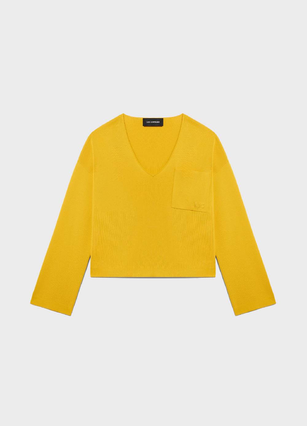 LES COPAINSMaglia tricot con scollo a V in misto viscosa Moda