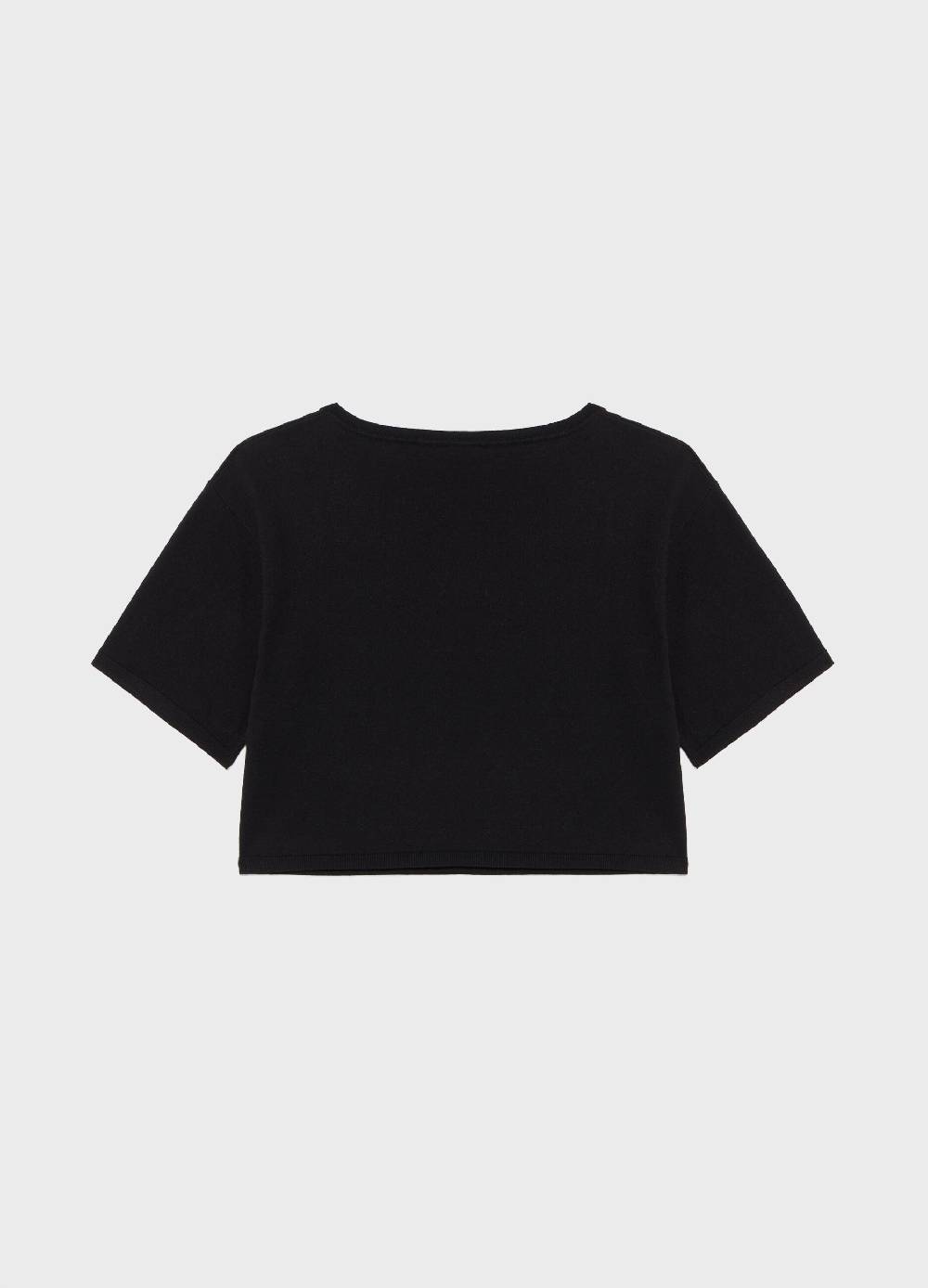 LES COPAINSMaglia tricot a maniche corte in seta e cotone Vendita