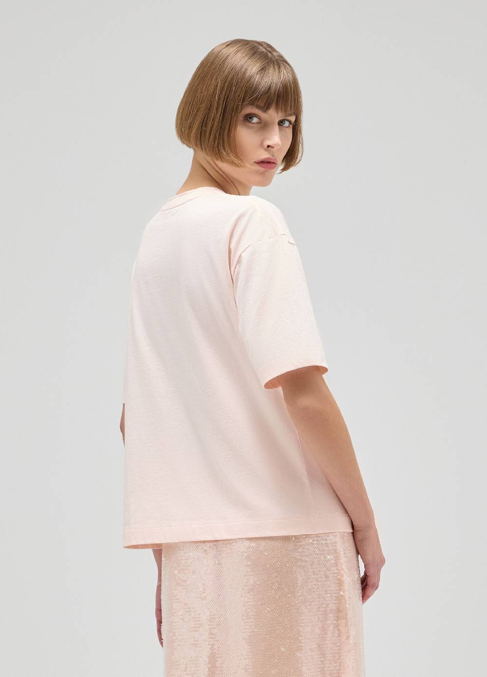 LES COPAINST-shirt boxy in cotone Fino Al -60%
