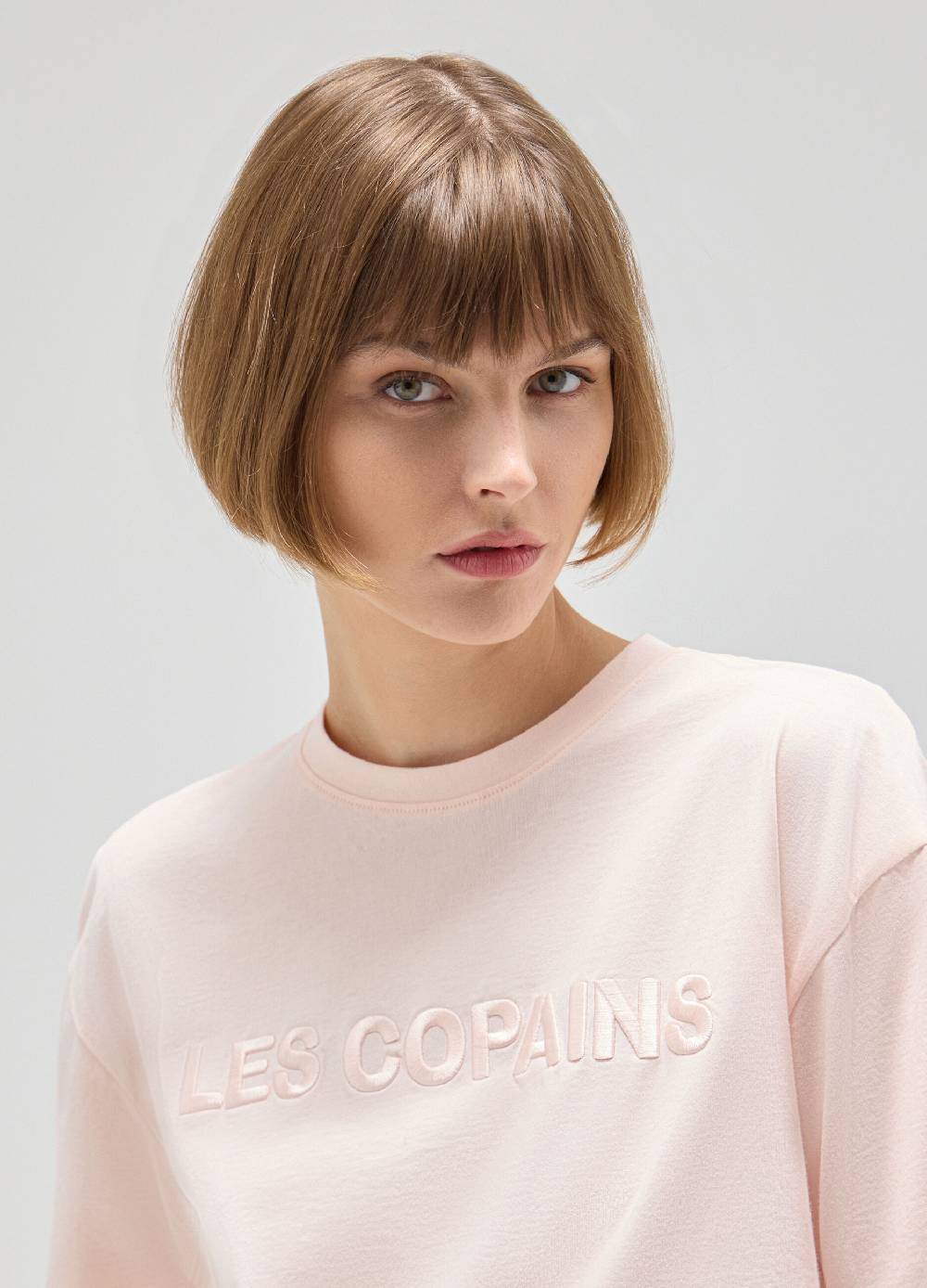 LES COPAINST-shirt boxy in cotone Fino Al -60%
