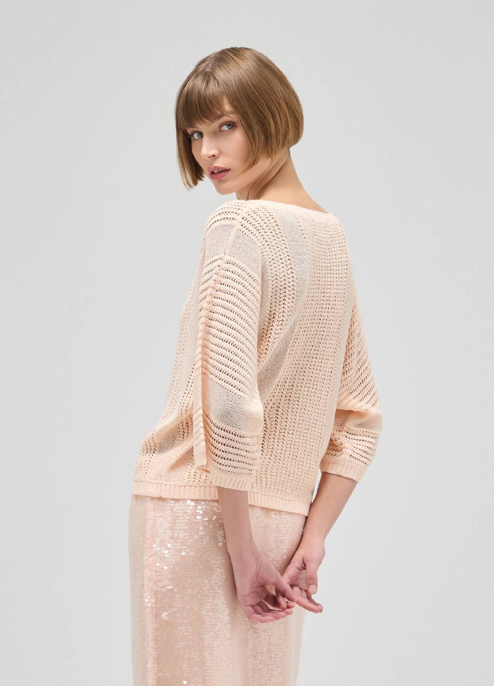 LES COPAINSMaglia tricot effetto traforato Shopping Online