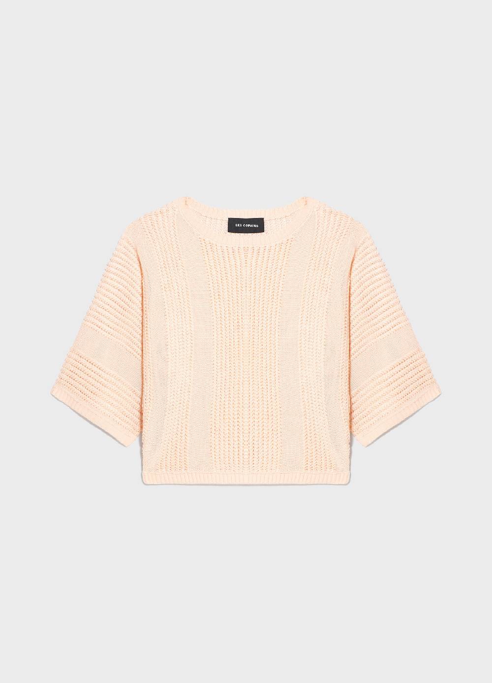LES COPAINSMaglia tricot effetto traforato Shopping Online