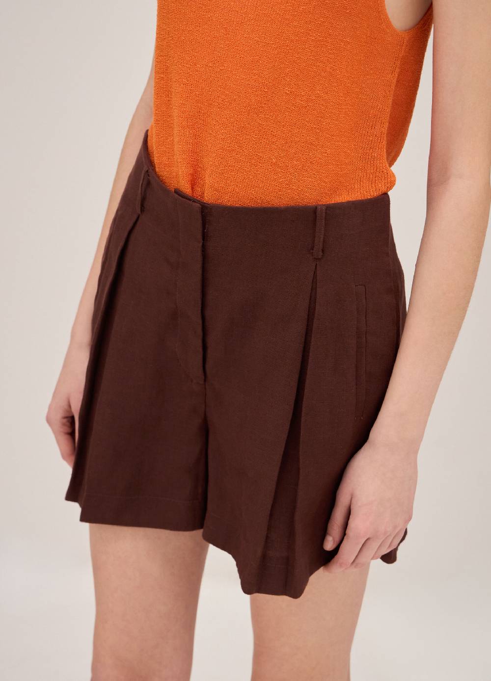 LES COPAINSShorts bermuda in lino In Linea
