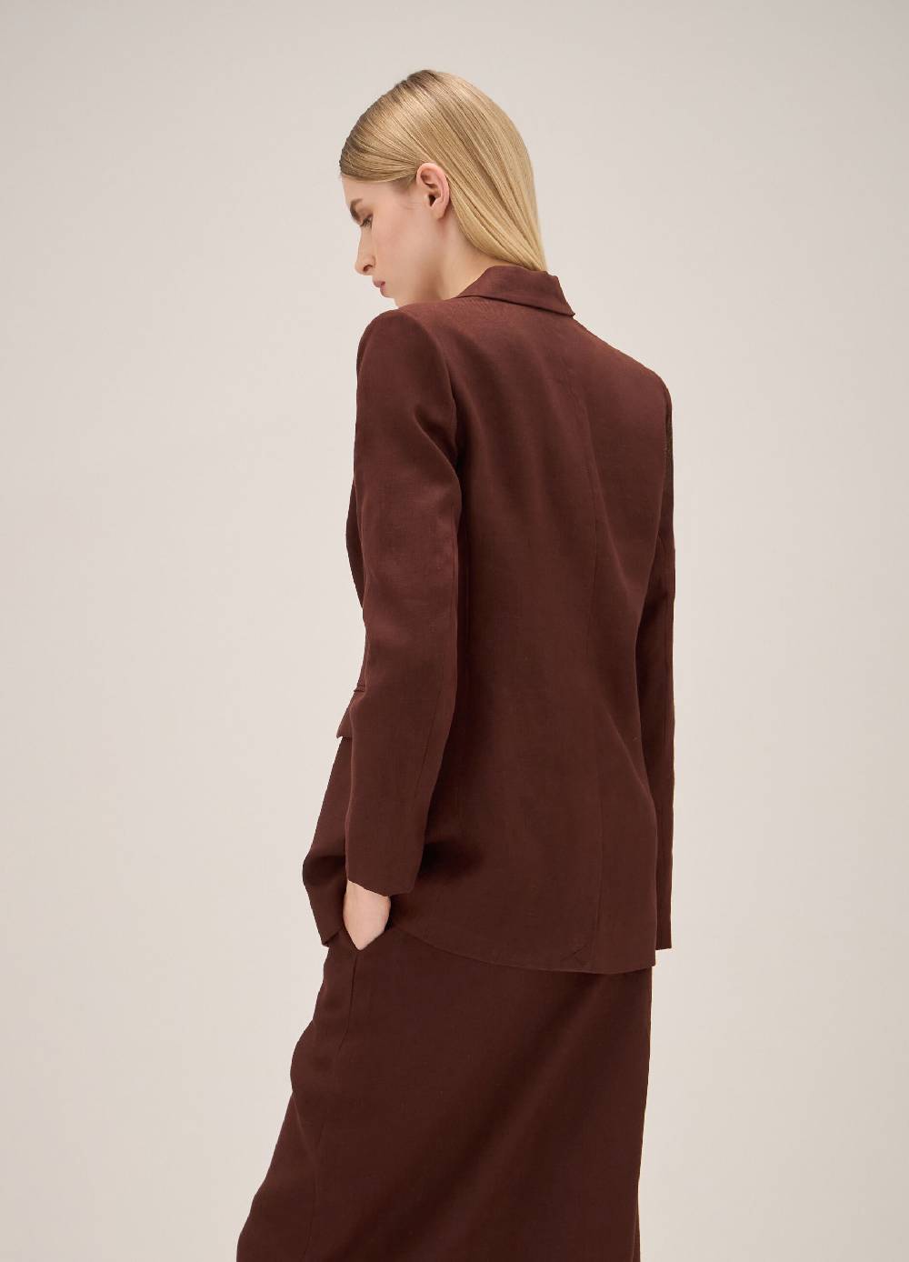 LES COPAINSBlazer in puro lino Nuovo