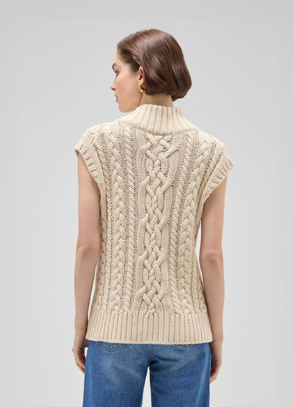 LES COPAINSGilet tricot a trecce Acquista Ora