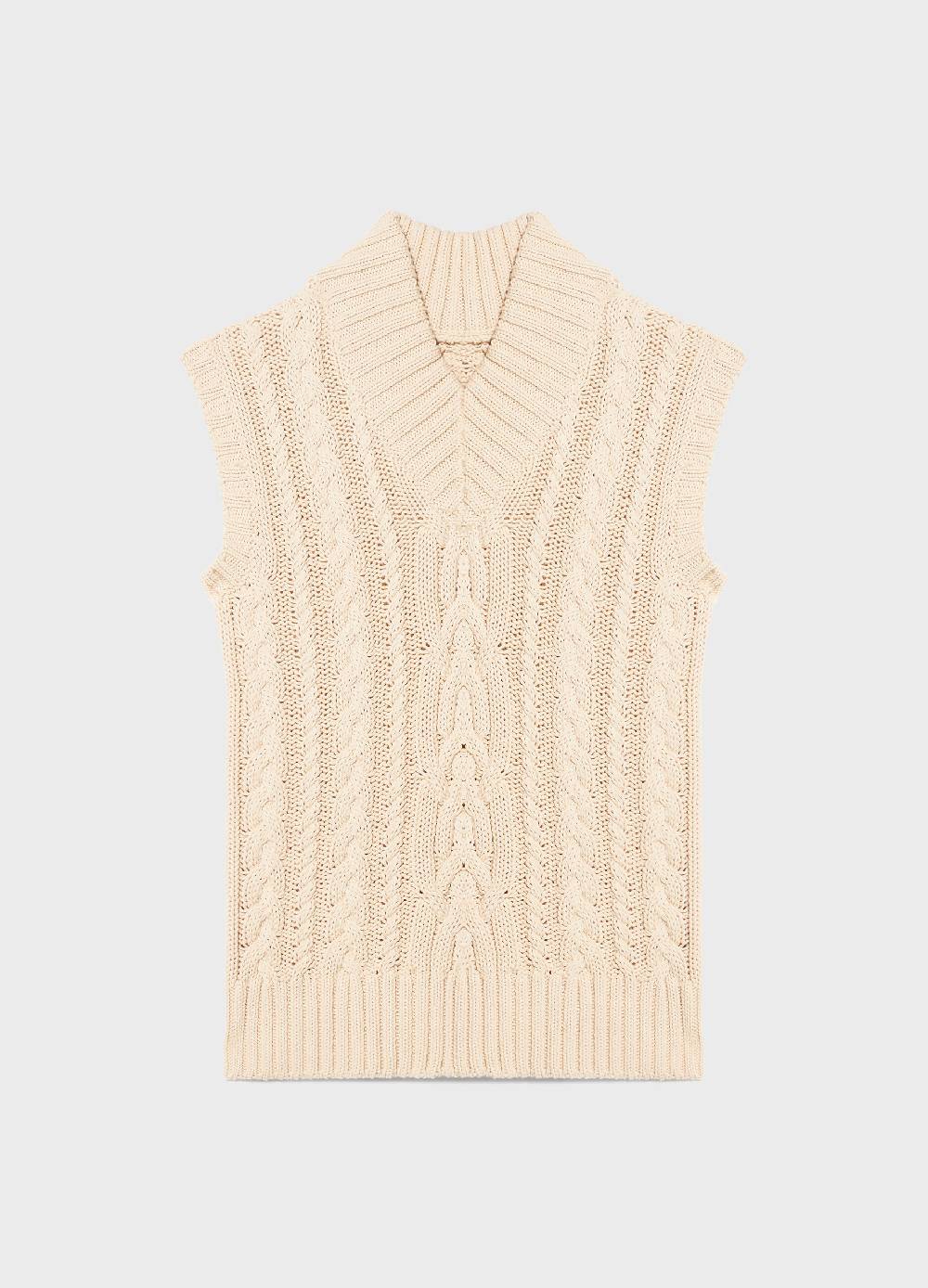 LES COPAINSGilet tricot a trecce Acquista Ora