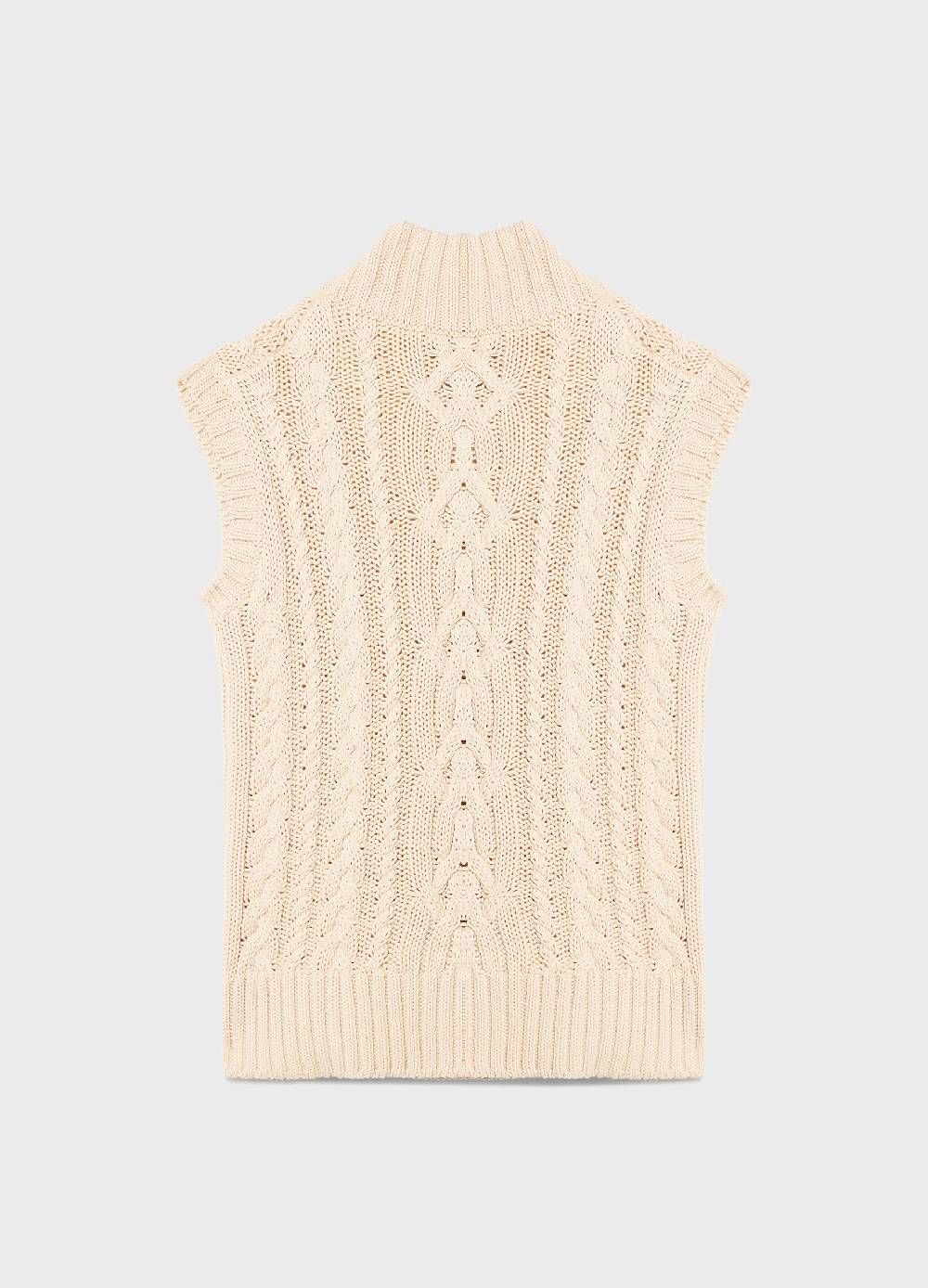 LES COPAINSGilet tricot a trecce Acquista Ora