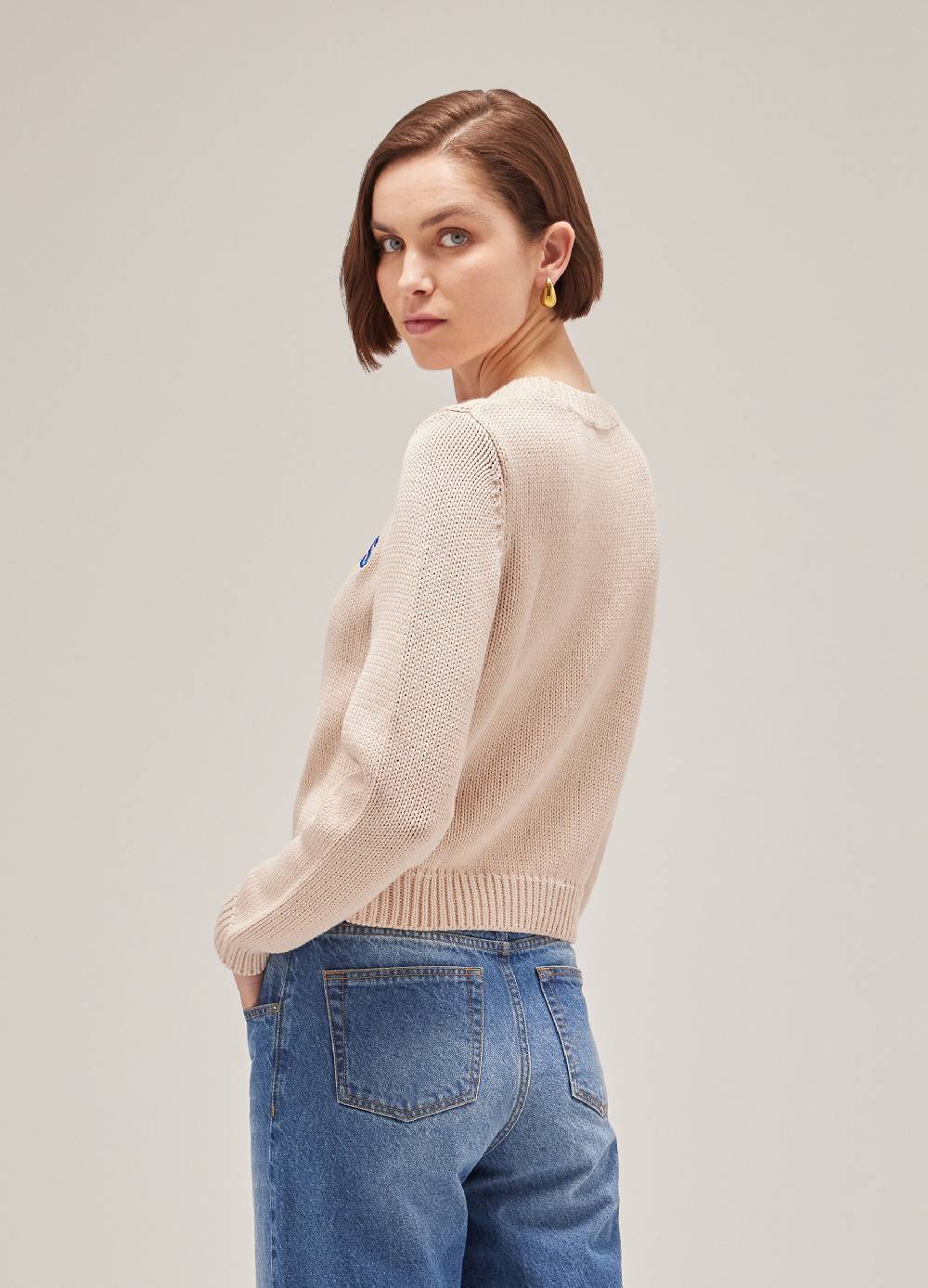LES COPAINSMaglione tricot in puro cotone Consegna Veloce