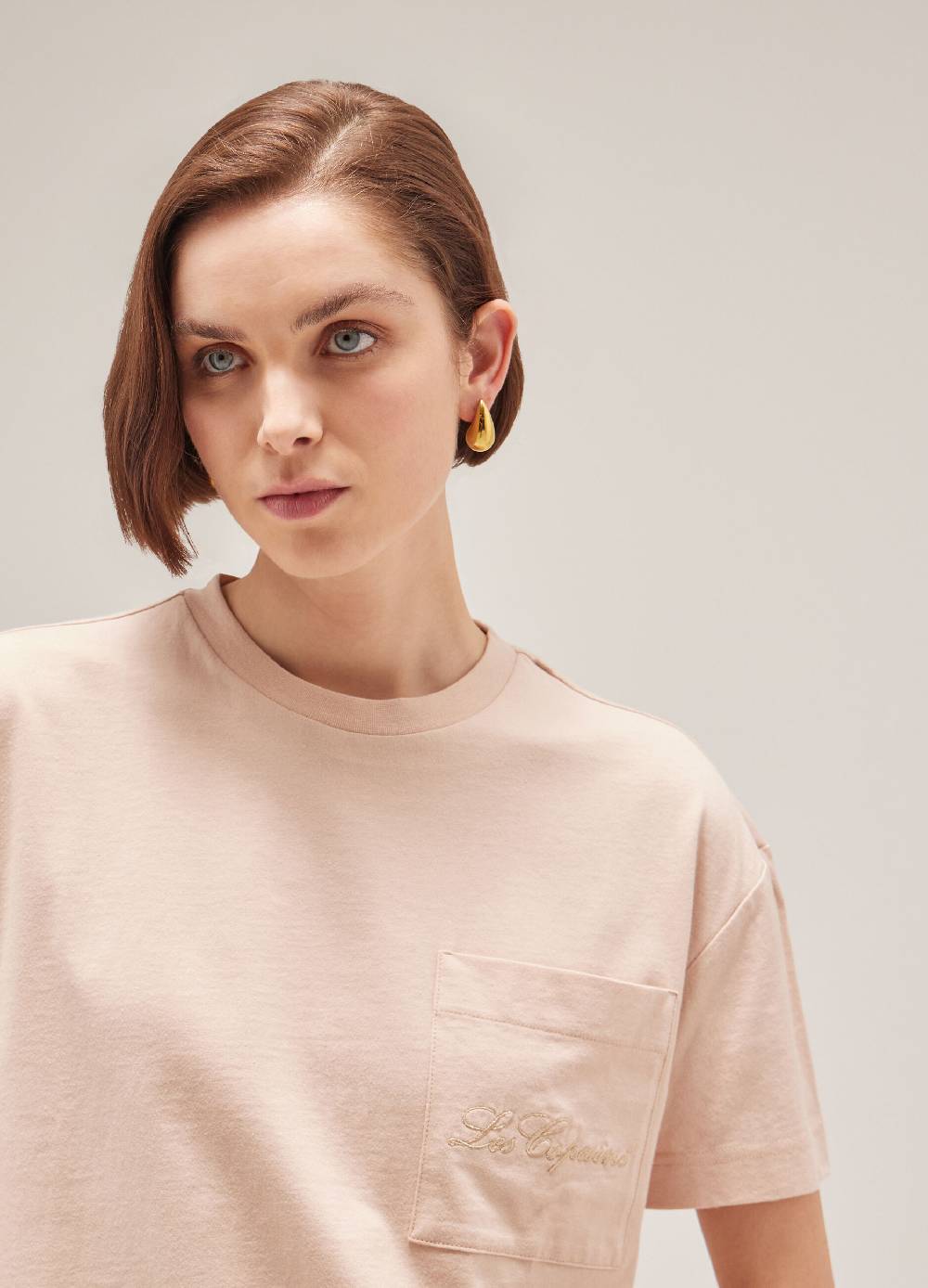LES COPAINST-shirt con logo in puro cotone Promozione Limitata