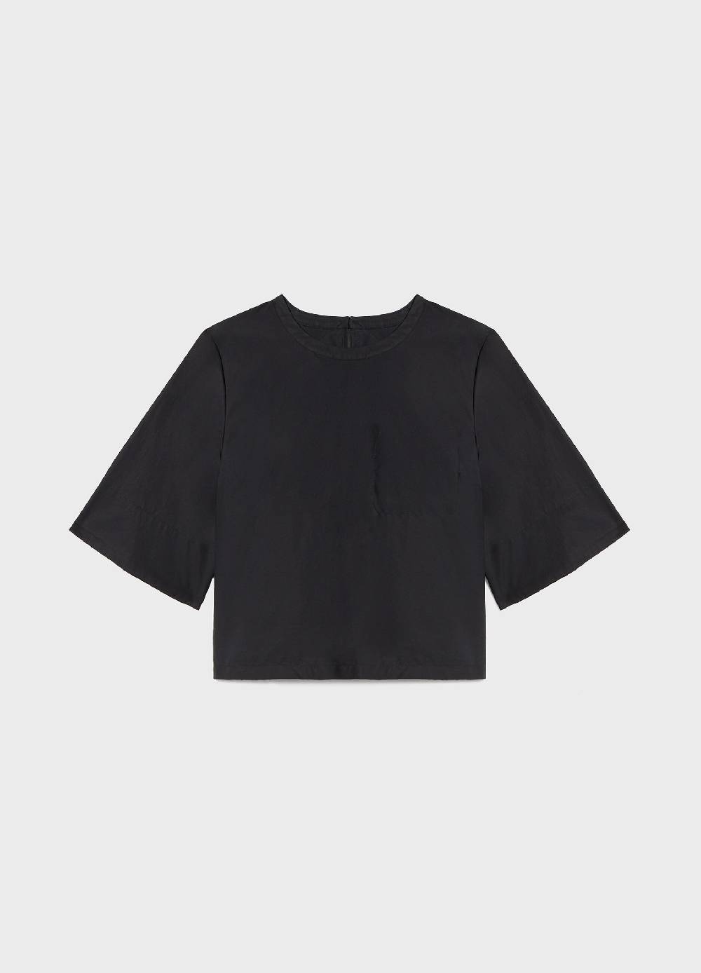 LES COPAINSBlusa in cotone con maniche a tre quarti Vendita Economica