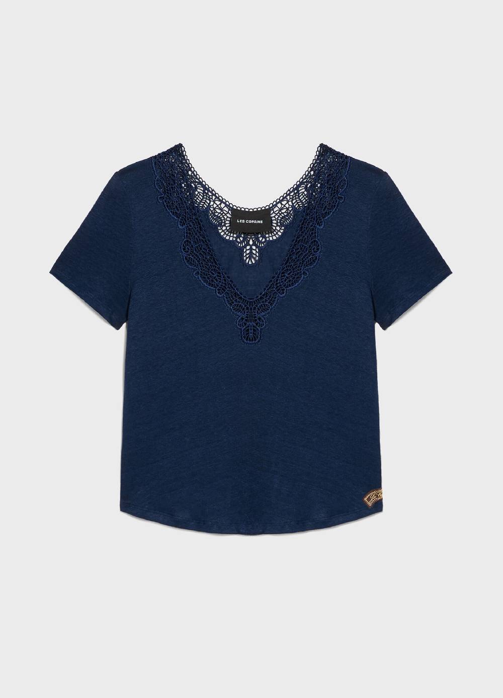 LES COPAINST-shirt a maniche corte in lino Promozione Limitata