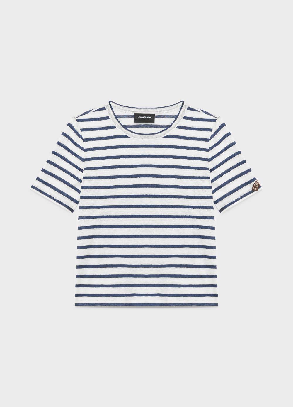LES COPAINST-shirt a righe in puro lino Negozio
