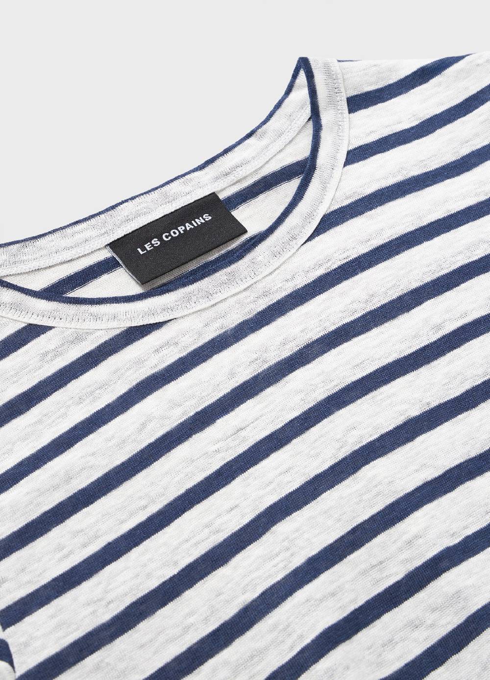 LES COPAINST-shirt a righe in puro lino Negozio