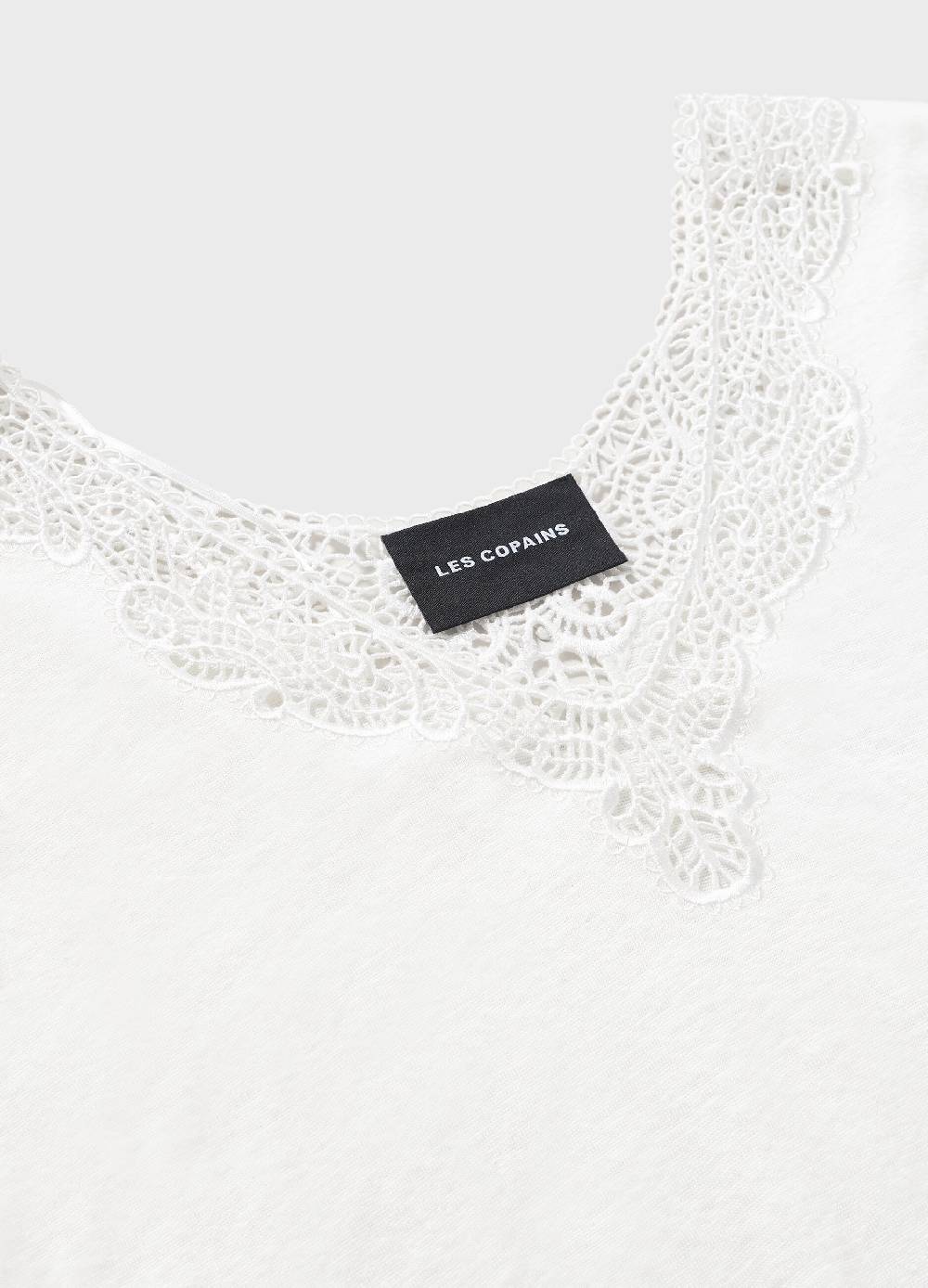 LES COPAINST-shirt a maniche corte in lino Nuova