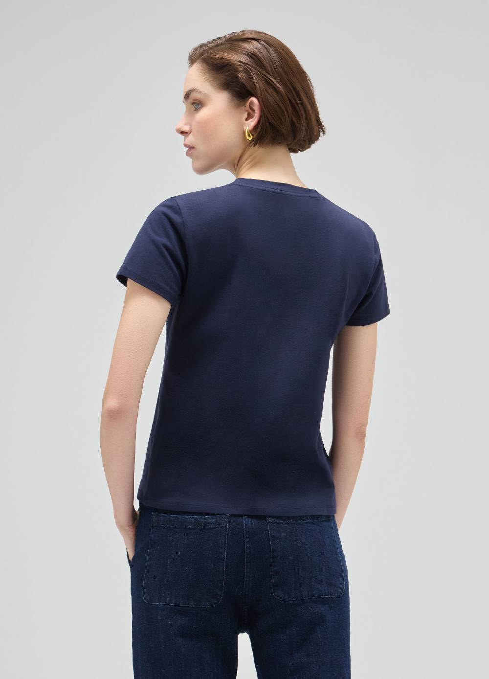 LES COPAINST-shirt a mezza manica in cotone stretch 2025