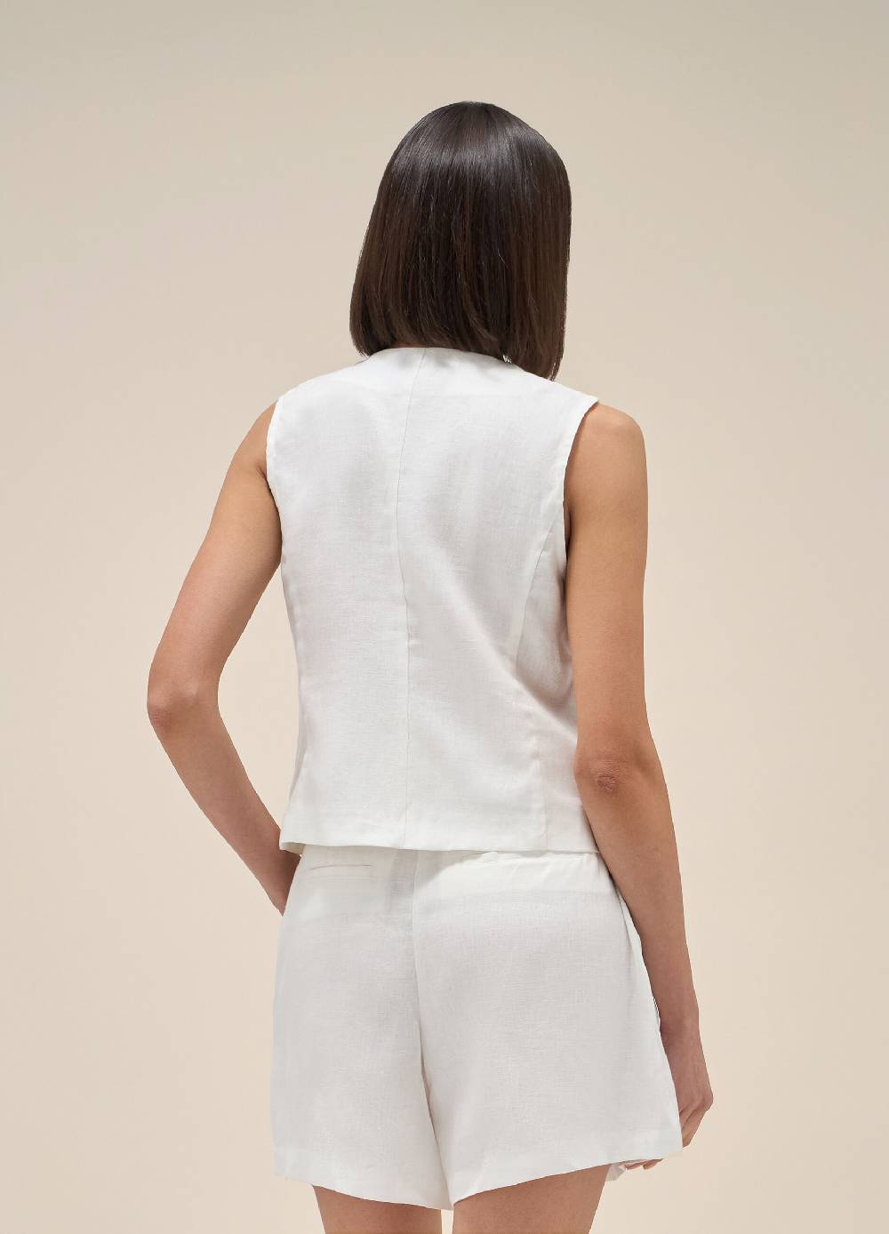 LES COPAINSGilet in puro lino Acquista Ora