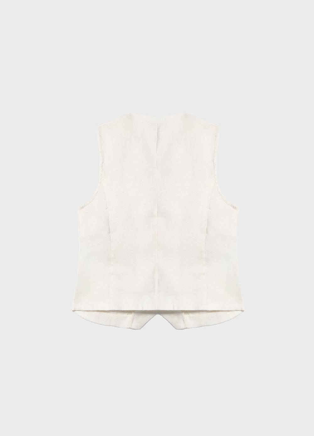 LES COPAINSGilet in puro lino Acquista Ora