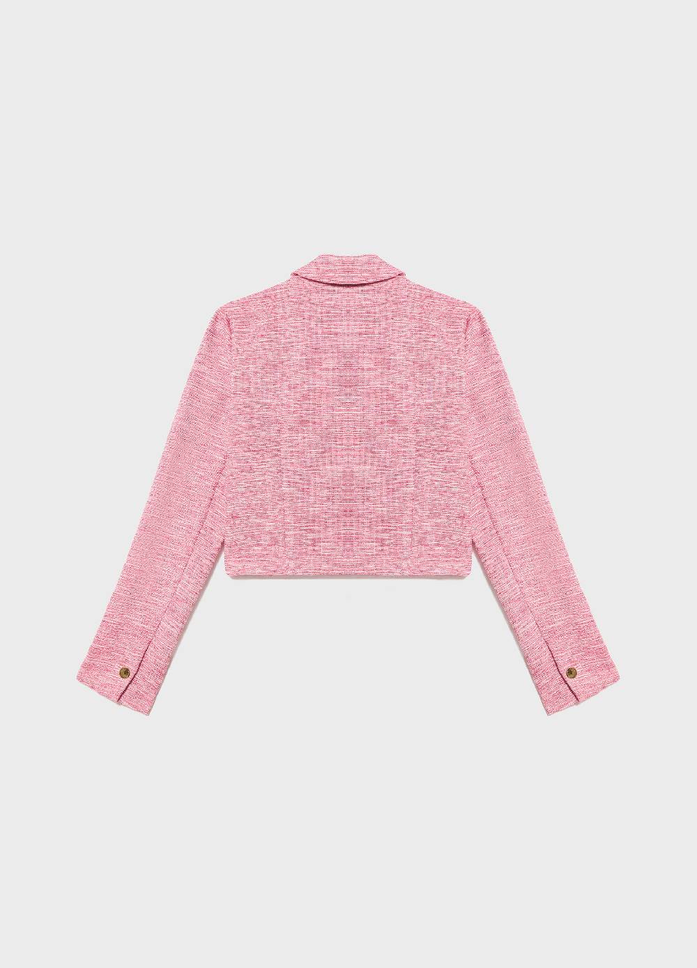 LES COPAINSBlazer cropped effetto tweed Novità