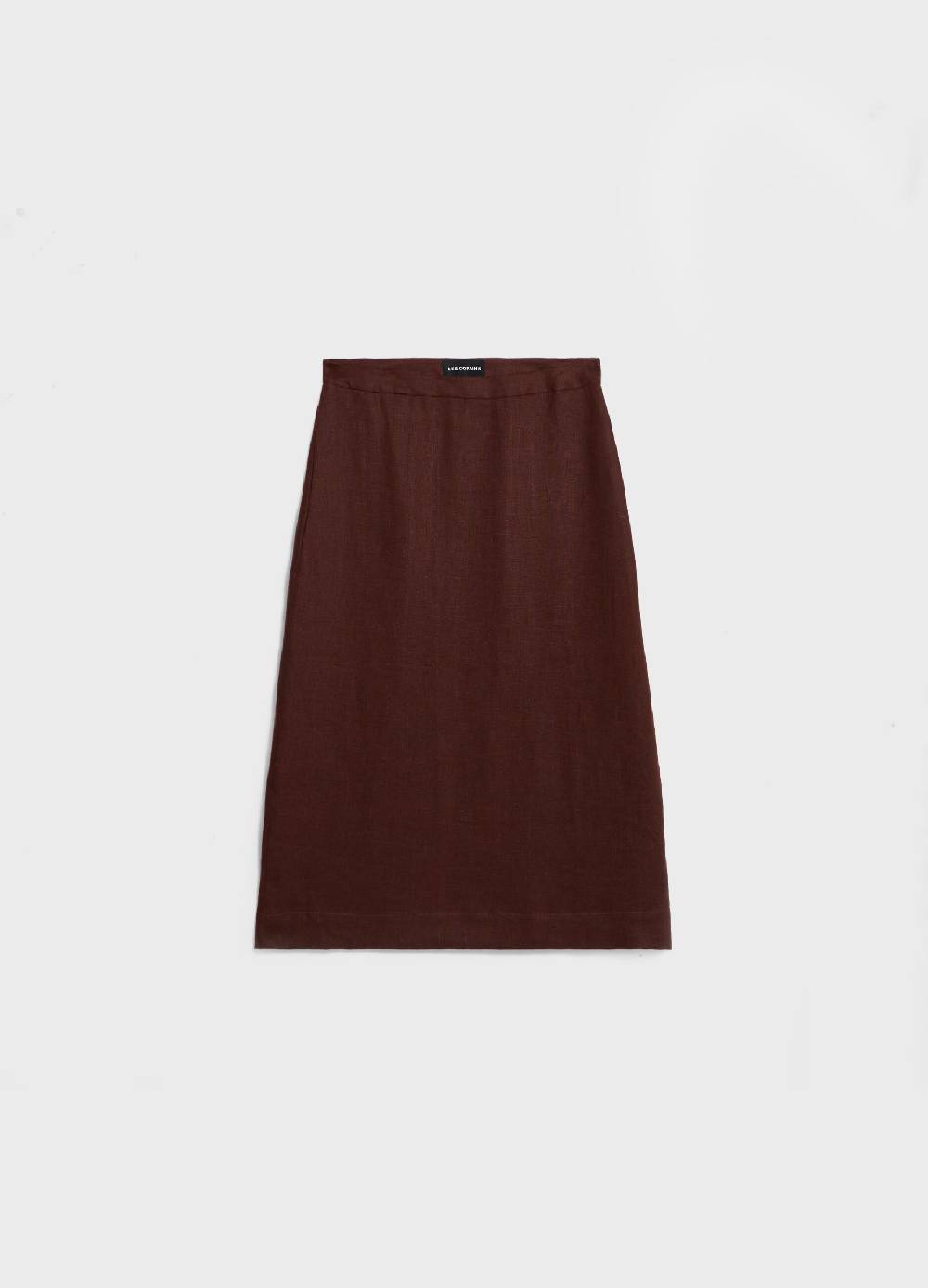 LES COPAINSGonna midi in puro lino Outlet