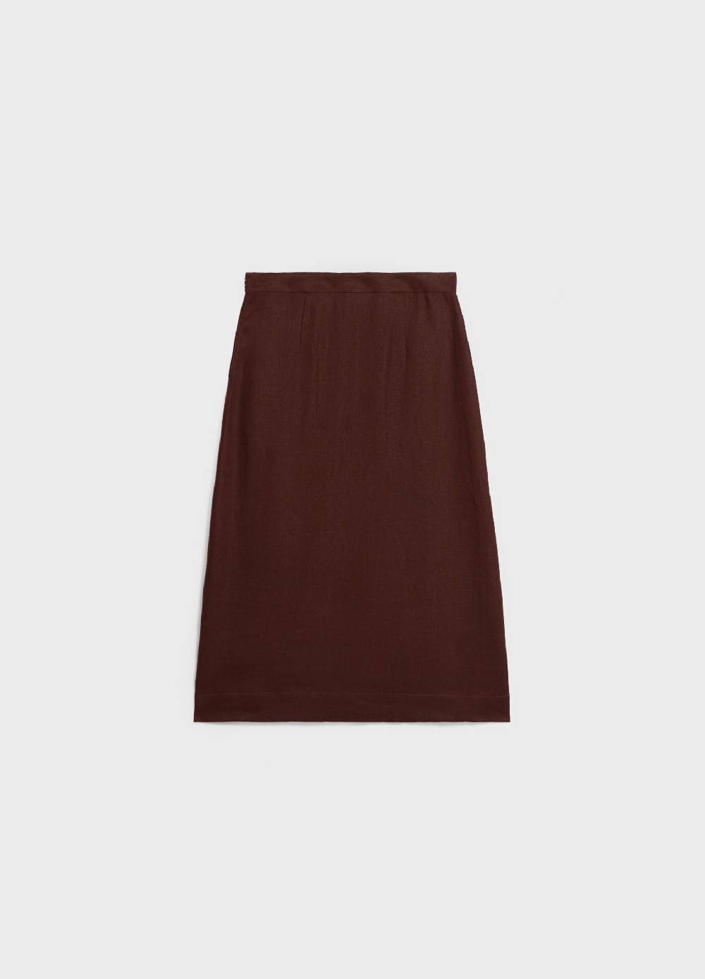 LES COPAINSGonna midi in puro lino Outlet