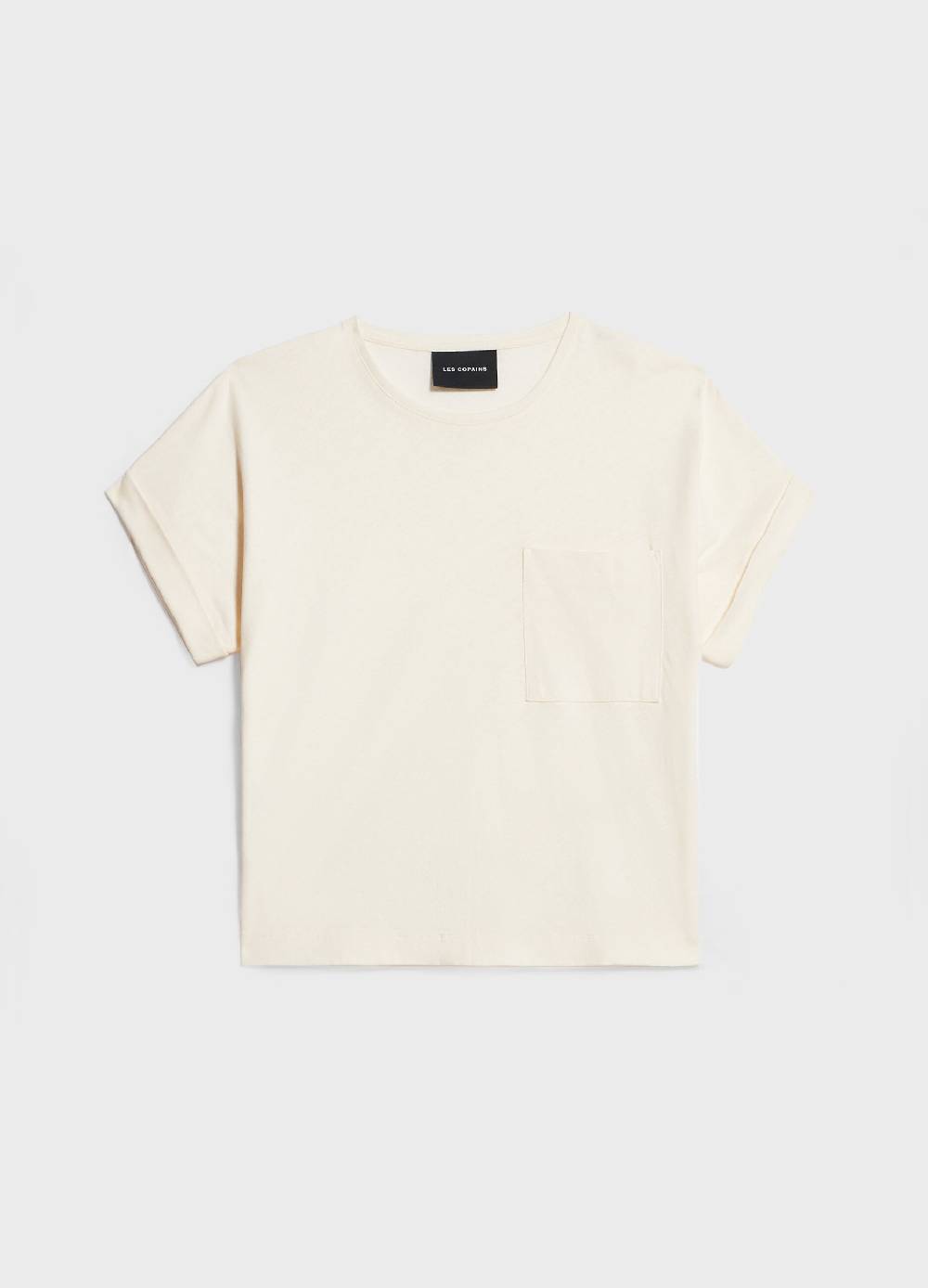 LES COPAINST-shirt in lino e cotone Vendite Flash