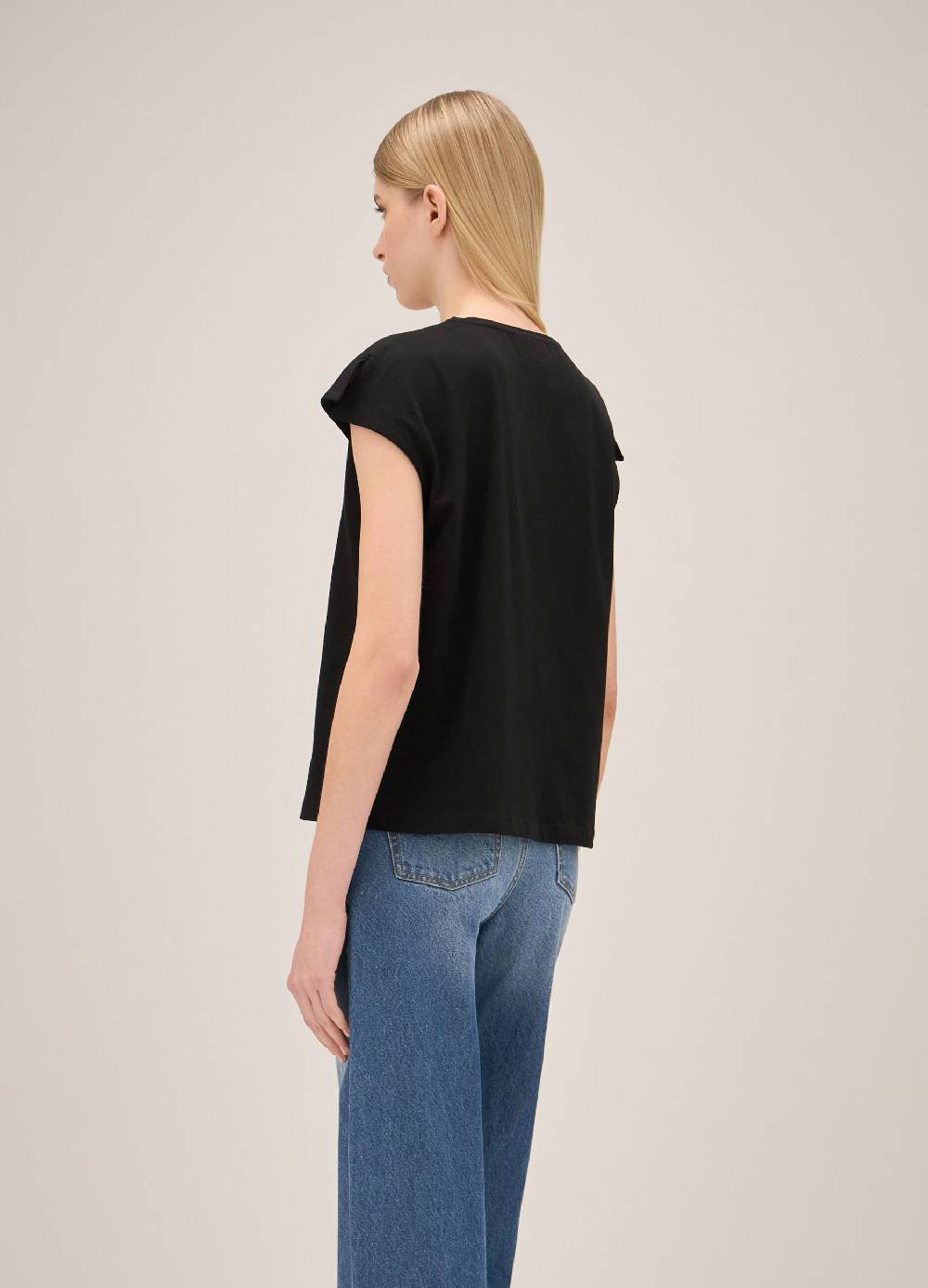 LES COPAINST-shirt in cotone stretch con lettering In Saldo