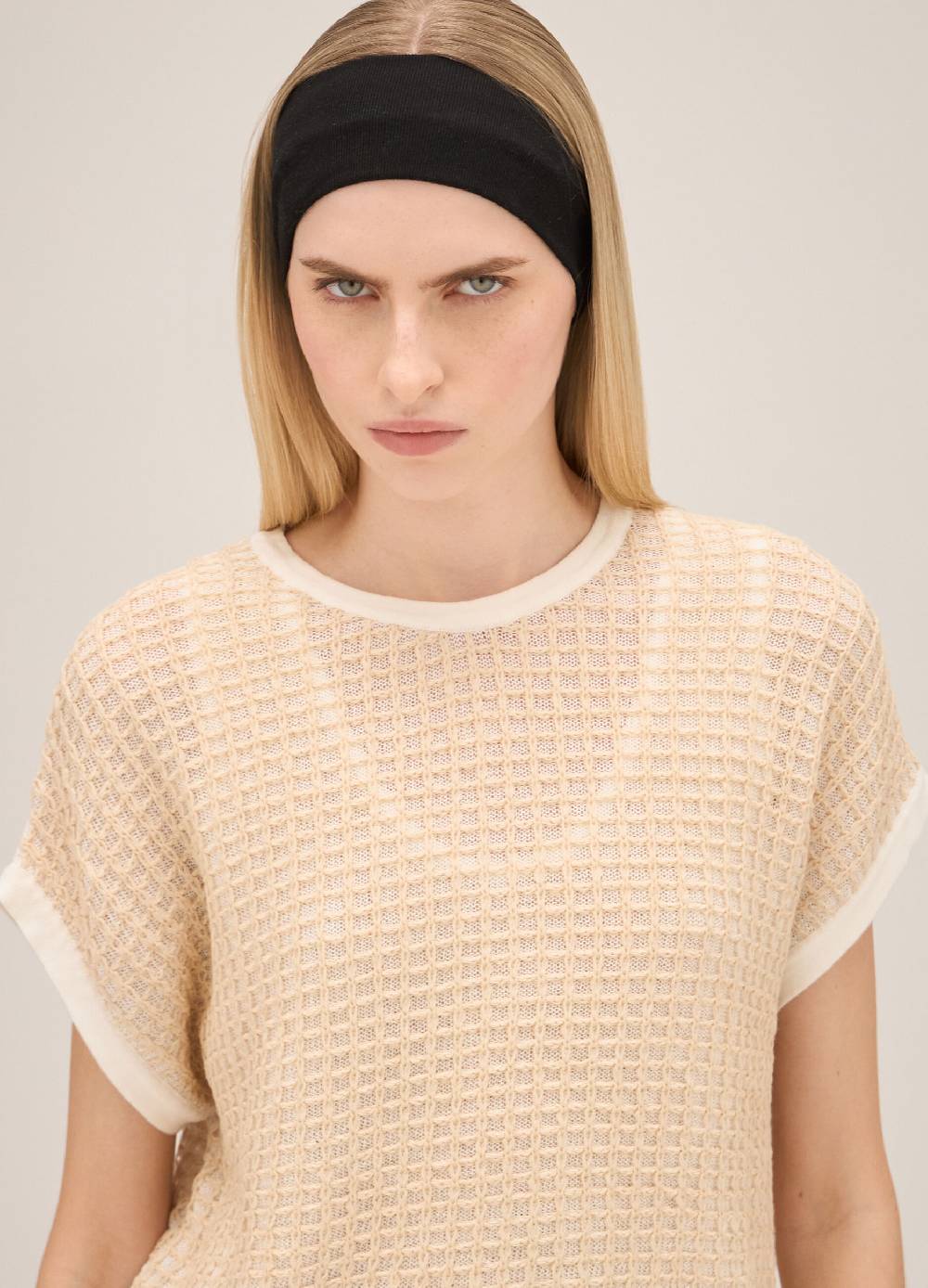 LES COPAINSMaglia tricot a maniche corte Nuova