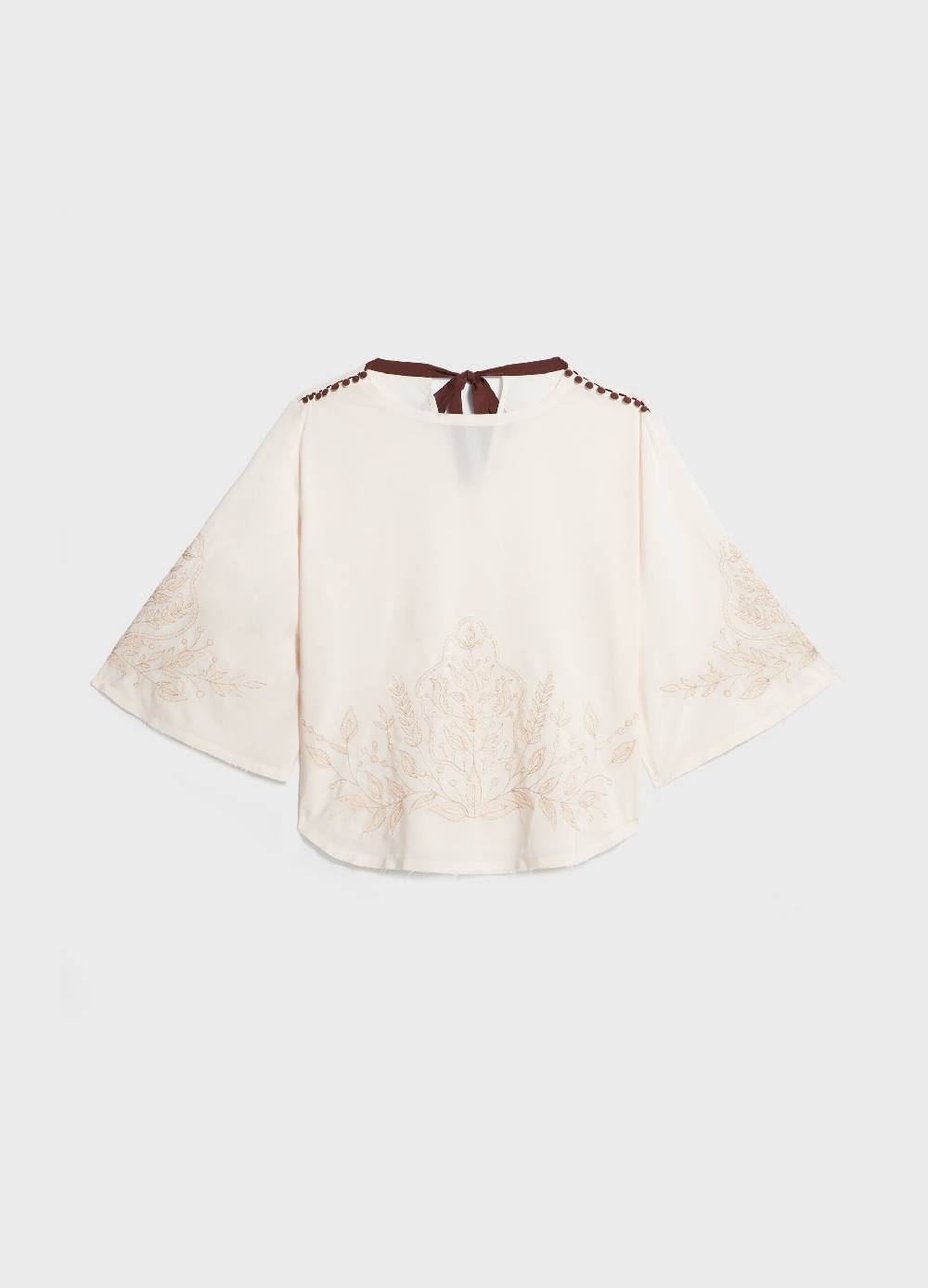 LES COPAINSBlusa con ricami Moda