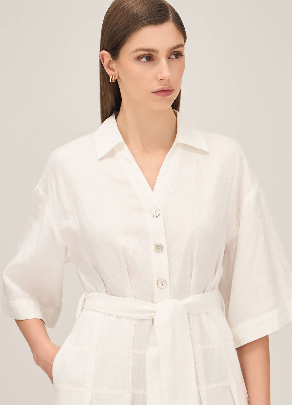 LES COPAINSAbito a camicia con balze Sconto