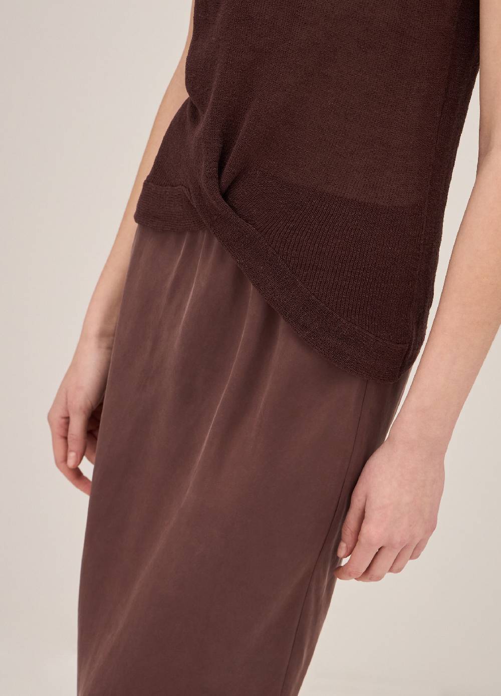 LES COPAINSGonna midi in pura seta Outlet