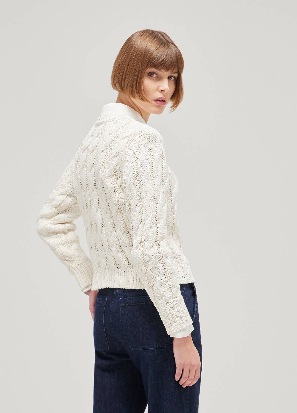 LES COPAINSMaglione tricot a trecce Acquista Ora