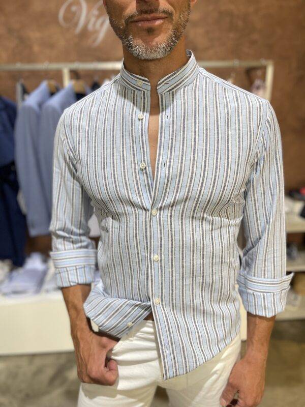 JCM Jey Coleman Camicia uomo estiva lino Luca Argentieri Fino Al -60%