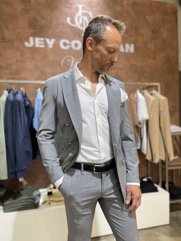 JCM Jey Coleman Pantalone uomo elegante fresco di lana Exibit I Più Venduti