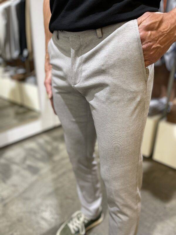 JCM Jey Coleman Pantalone uomo elegante in tessuto punto milano Exibit Sostegno trimestrale