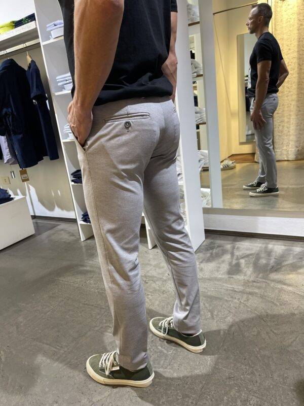 JCM Jey Coleman Pantalone uomo elegante in tessuto punto milano Exibit Sostegno trimestrale