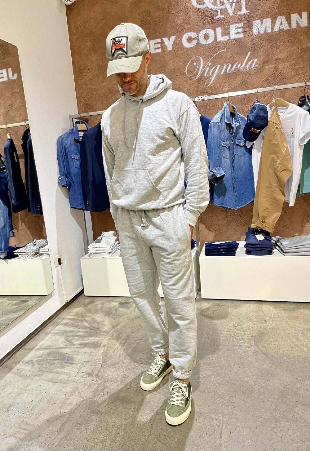 JCM Jey Coleman Felpa uomo sportiva con ricamo DueDue couture In Linea