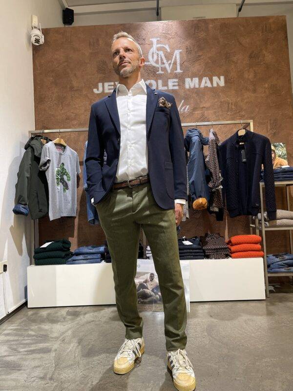 JCM Jey Coleman Giacca uomo blu punto milano Piero Giachi Italy