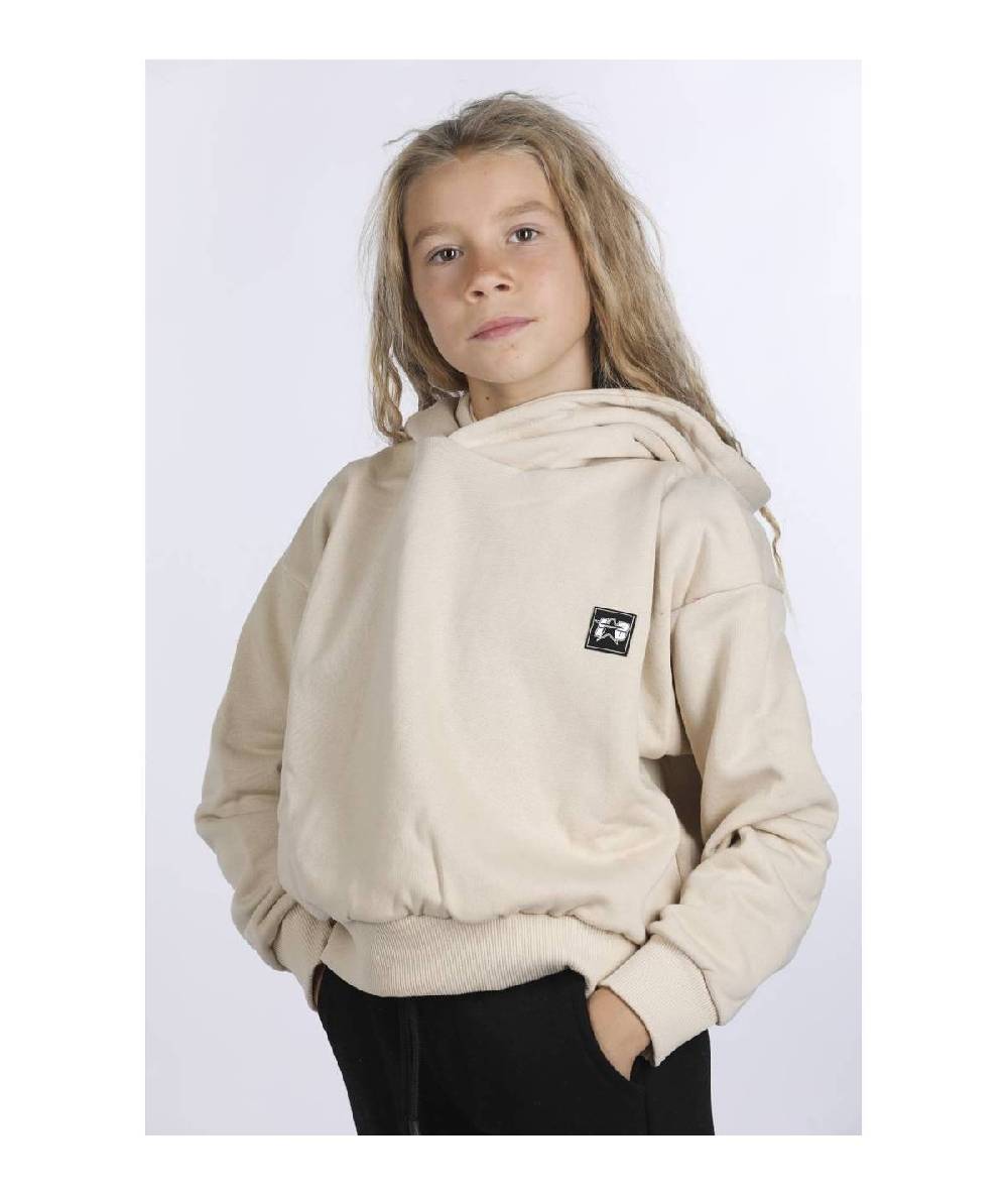Lab84 FELPA CROP TOP CAPPUCCIO OVER Vendite Flash