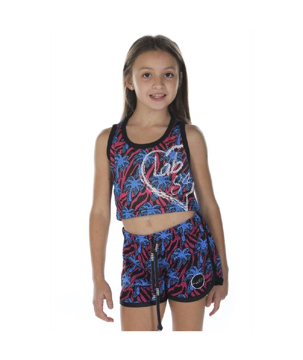 Lab84 CANOTTA CROP TOP MESH Consegna Veloce