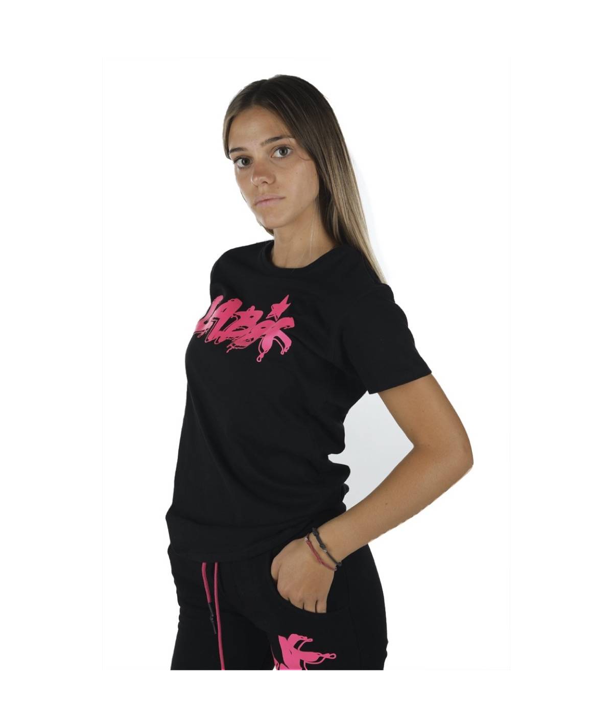 Lab84 T-SHIRT GIRO M/M - PAINT FLUO Nuova