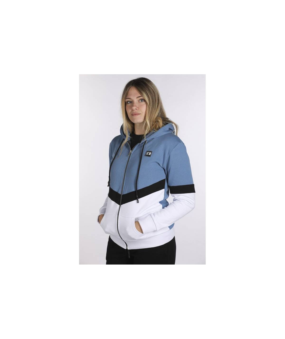 Lab84 FELPA FULL ZIP + CAPPUCCIO Spedizione Gratuita