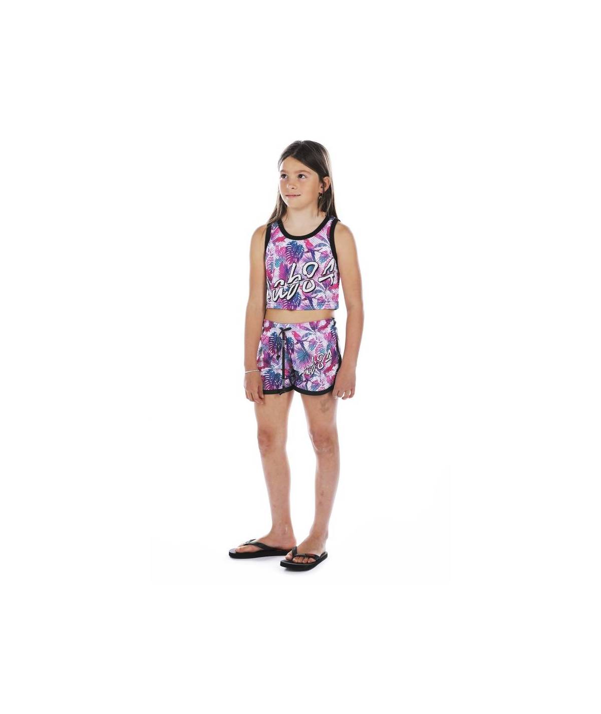 Lab84 CANOTTA CROP TOP MESH Sottocosto
