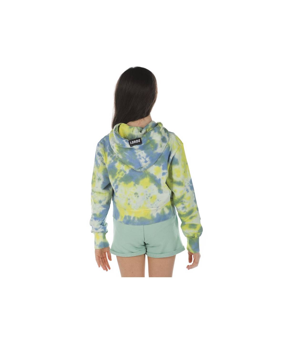 Lab84 FELPA ZIP CROP TOP Sconto