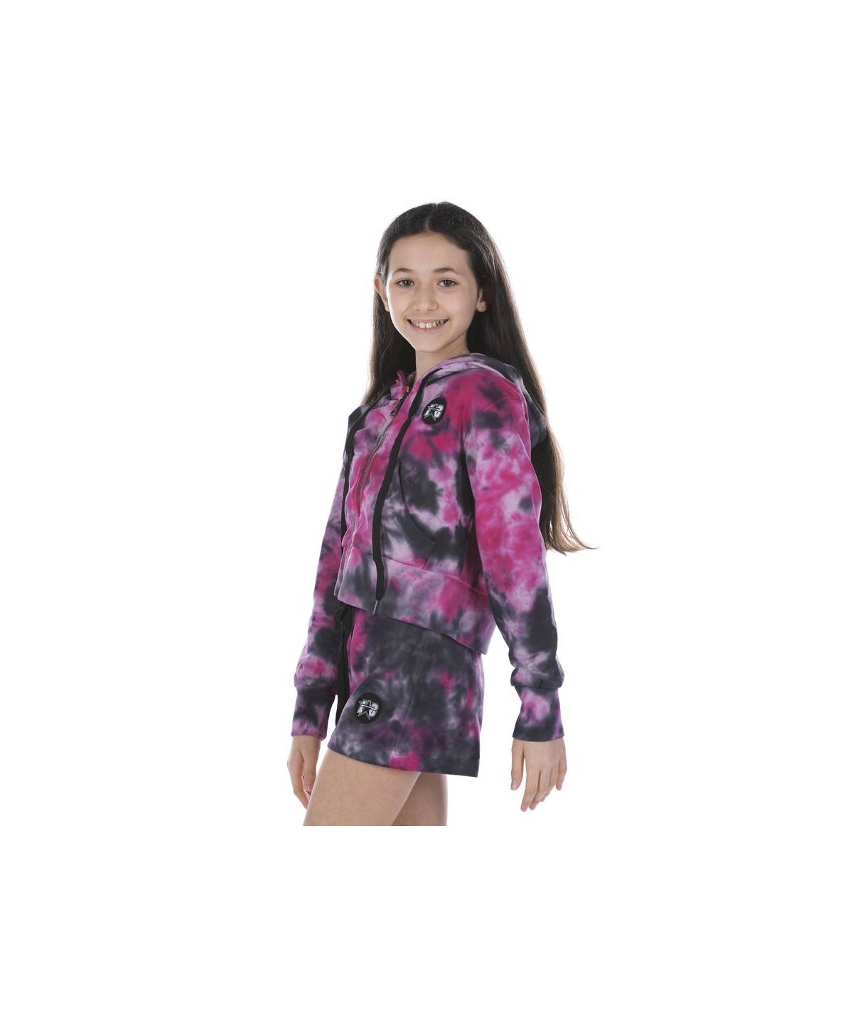 Lab84 FELPA ZIP CROP TOP Offerta