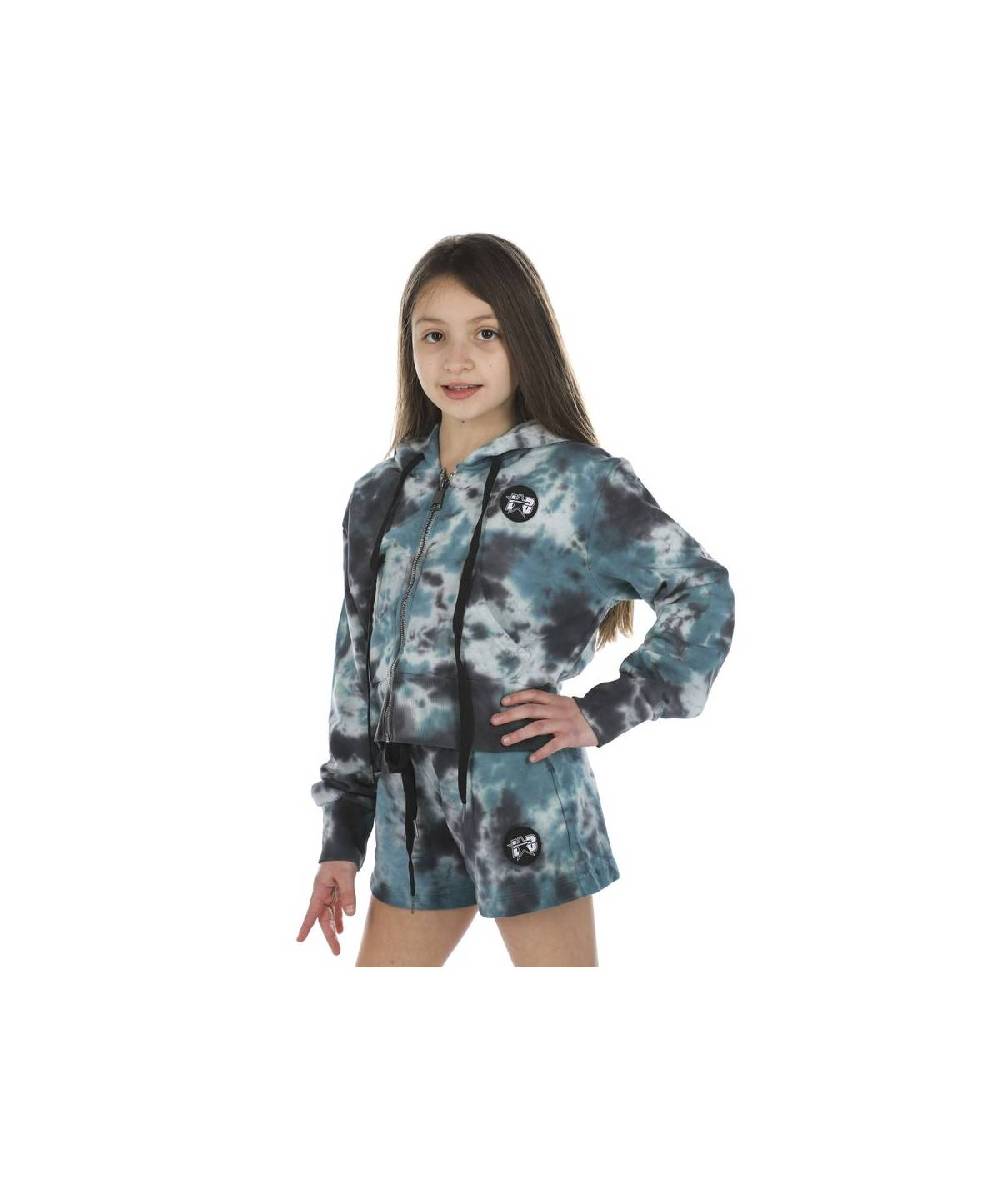 Lab84 FELPA ZIP CROP TOP Economico